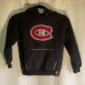 CCM Black and Red Hoodie Montreal Canadiens vintage hockey NHL